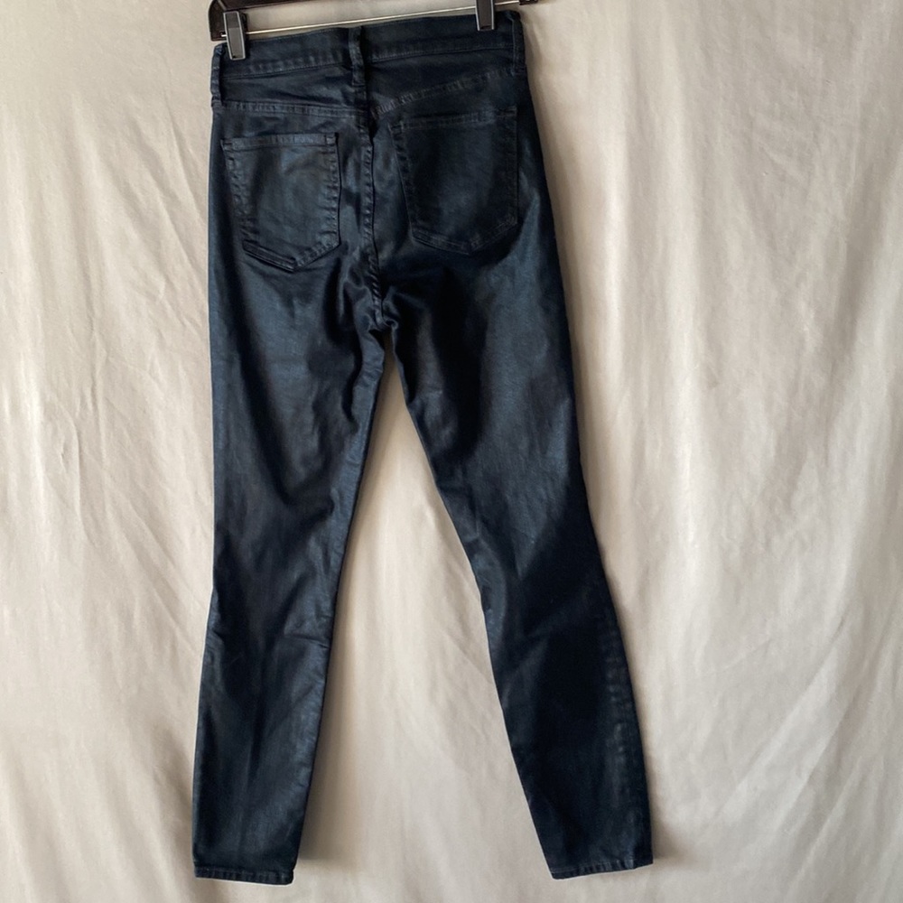 Gap Black Shimmer True Skinny High Rise Jeans. Size 26 NWOT. Great for Holidays! - Picture 2 of 9